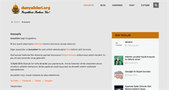 Desktop Screenshot of dunyalideri.org